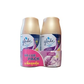 [แพ็คคู่] Glade Automatic Spray refill กลิ่น lavender &amp; vanilla (ชนิดเติม 269มล.)