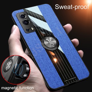 เคส VIVO Y72 5G พลาสติกแบบแข็ง Armor Car Bracket Shockproof Phone Case Back Cover VIVO Y72 Y 72 VIVOY72 5G กรณี ฝาครอบ