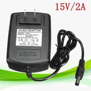 DC อะแดปเตอร์ Adapter 15V 2A 2000mA (DC 5.5 x 2.5MM)