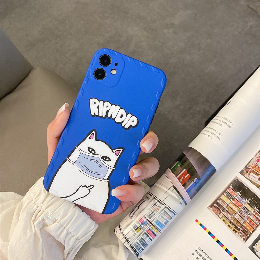 Soft Plastic Phone Cases Cute Couple Cartoon Popular Logo Cat Case Suitable For Iphone12 Mini 11 Pro Max 7 8plus Se X Xs Xr Xsmax ราคาท ด ท ส ด