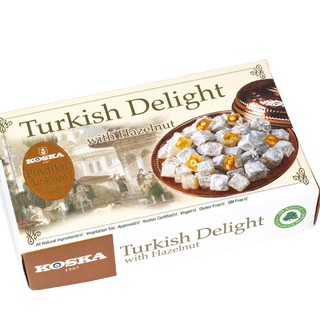 (พร้อมส่ง) เตอร์กิช ดีไลท์Turkish Delight ขนมหวานชื่อดังจากประเทศตุรกีขนาด 125 กรัม รสเฮเซลนัท วันหมดอายุ01 02 2024