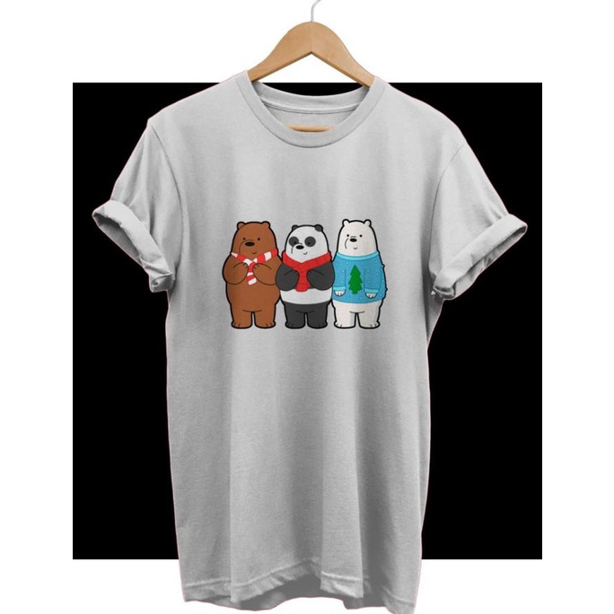 เสื้อยืด COMBED 30S DISTRO WE BARE BEARS ผ้าพันคอ POLOS CUSTOM INDONESIA