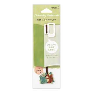 MIDORI Embroidery Bookmarker Squirrel (D62330006) / ที่คั่นห…