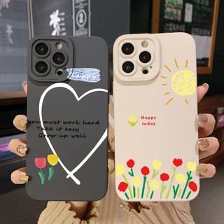 เคสป้องกันโทรศัพท์มือถือ ขอบสี่เหลี่ยม ลายดอกไม้ หัวใจ สําหรับ Infinix Hot 12i 10S 11 10 Play 11S 10i Smart 6 HD X6511 X657B X6512 Note 12 G96