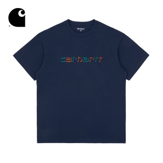 [S-5XL] Carhartt WIP เสื้อยืดแขนสั้น พิมพ์ลายโลโก้ตัวอักษร เงา แฟชั่นฤดูใบไม้ผลิ และฤดูร้อน สําหรับผู้ชาย 211004G ใหม่