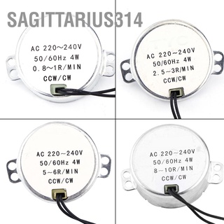 Sagittarius314 มอเตอร์เกียร์ซิงโครนัส 220-240V Ac 4W Cw/Ccw 1 ชิ้น