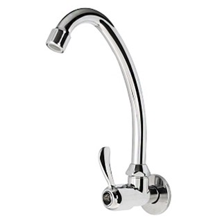 ก๊อกซิงค์ ก๊อกซิงค์เดี่ยวผนัง HOEN H-4201 ก๊อกน้ำ ห้องน้ำ SINK FAUCET HOEN H-4201 CHROME