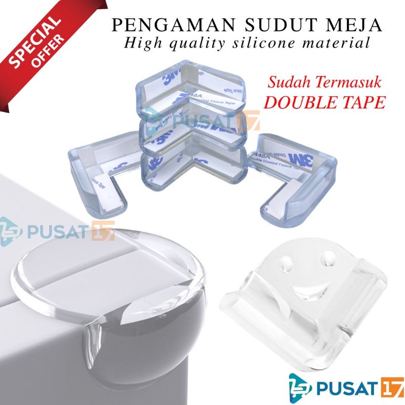 SIKU TRANSPARENT TABLE CORNER PROTECTOR / TABLE CORNER ELBOW