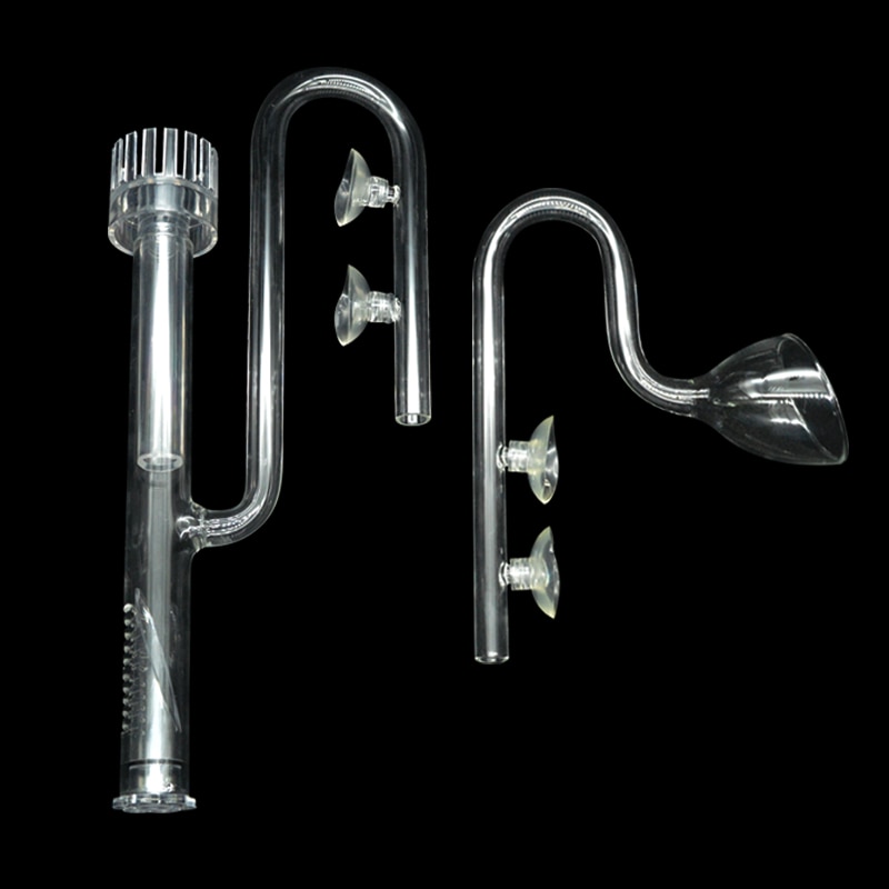 Aquarium Skimmer Glass Lily Pipe Spin Surface Inflow Outflow 13mm 17mm