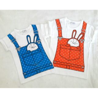 (2-5y)เสื้อยืดเด็ก สรีนลายเอี๊ยม