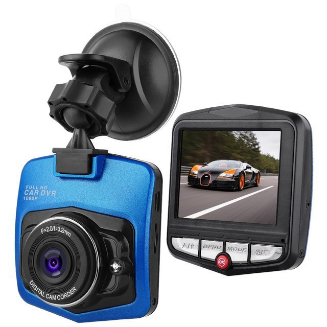 กล้องติดรถยนต์ในรถ Driving Recorder 170 องศามุมกว้าง HD03 HD 1080P Car DVR Dash Cam สีฟ้า "มือสอง"