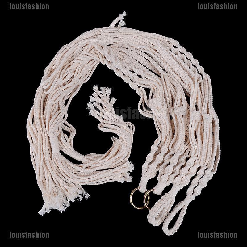 ** Hand-woven Macrame Cotton Rope Flower Pot Hanging Basket Net Bag ...