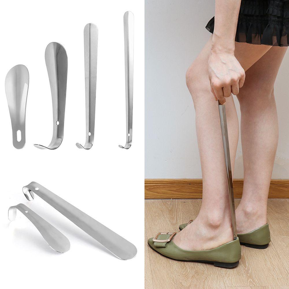Bja Shoe Horn ทนทานด ้ ามยาวสแตนเลสไม ่ โค ้ งงอ