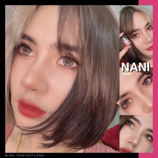 คอนแทคเลนส์ Wink : Nani  บิ๊กอาย ตาโต สีเทา สีน้ำตาล สวยปัง