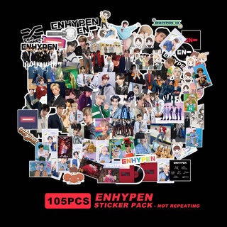 105pcs Kpop ENHYPEN Stickers Decoration Journal Planner Suitcase Case good stuff