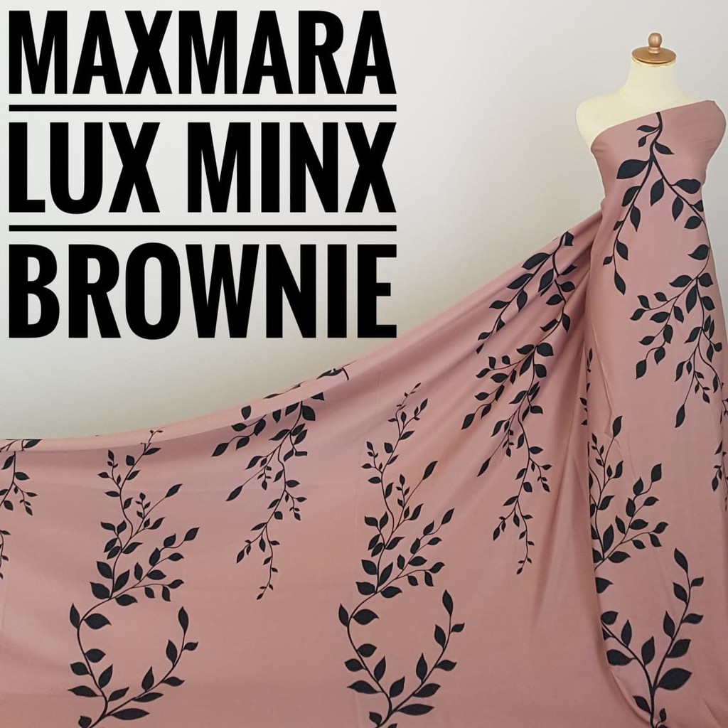 LAST STOCK Maxmara Lux Minx Brownie Fabric (0.5M)