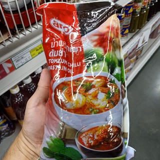 ecook น้ำพริกเผาต้มยำ aro tomyum chili paste ขนาด 1000g