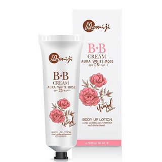 โลชั่น BB ครีมผิวขาว กลิ่นหอมนานตลอดวัน บีบี ครีม ออร่าไวท์โลชั่น BB Cream Aura White Rose Lotion 80ml. มี 2สูตร