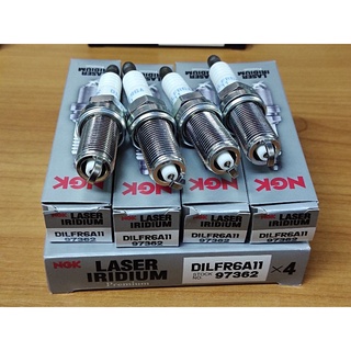 แท้ หัวเทียน NGK DILFR6A-11 Iridium Power Spark Plug ของแท้จากญี่ปุ่นใช้สำหรับรถยนต์  Mitsubishi mirage ราคา 4 หัว