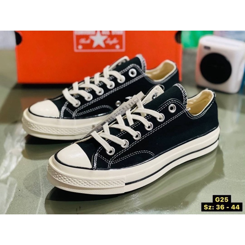 Hi_end รองเท้าC0nvers all Star Low ปายดำ พร้อมกล่อง