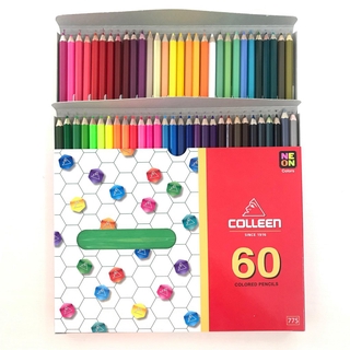 สีไม้COLLEEN 60สี เนื้อสีเนียนนุ่ม ระบ่ายง่าย สีคุณภาพสูง