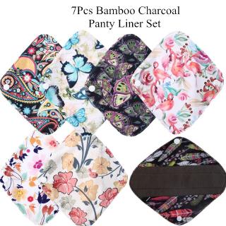 ผ้าอนามัยแบบใช้ซ้ำ/Reusable Bamboo Charcoal sanitary pads for women