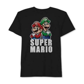 แขนสั้นcrew neckขายดี เสื้อยืดลําลอง แขนสั้น พิมพ์ลาย Super Luigi by Hybrid Apparel สีดํา สําหรับผู้ชาย LBhhbp39DPiobn24