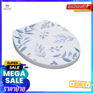 ฝารองนั่ง SLOW CLOSE MOYA SS0371A-BLUE LEAFSLOW-CLOSING TOILET SEAT MOYA SS0371A-BLUE LEAF