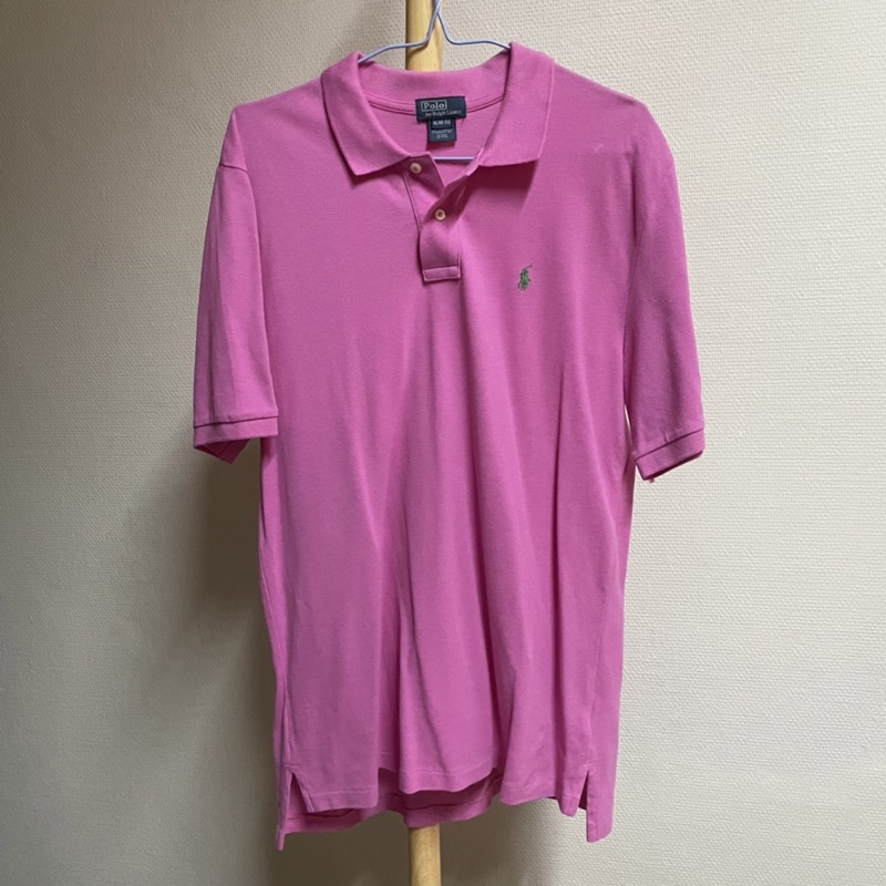 polo ralph lauren polo shirt pink size XL boy 18-20 มือสอง