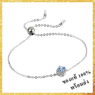 กำไลข้อมือ Swarovski Angelic Blue Rhodium Plated Bracelet สวารอฟสกี้ สวารอฟส ของขวัญ ของแท้ 100% พร้อมส่ง