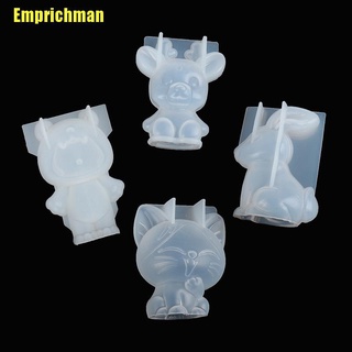 (Emprichman) แม่พิมพ์ ลายกวาง ดอกพลัม 3D Diy สําหรับคริสต์มาส