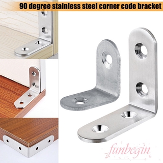 10 ชิ้น Right Angle Bracket สแตนเลส L Shape สําหรับติดเฟอร์นิเจอร์