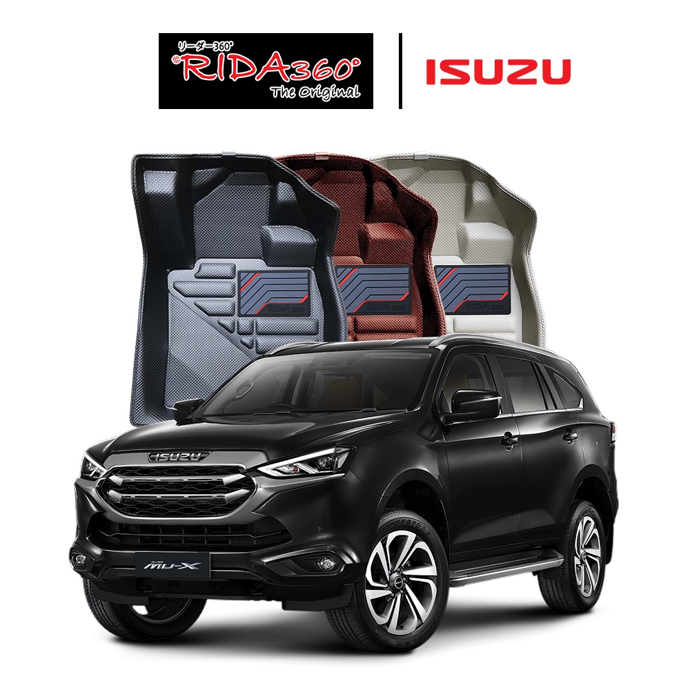 พรมรถยนต์ isusu mu-x 2021 - NOW RIDA360 พรมขึ้นรูปไร้รอยต่อ *ไม่รวมแผ่นปิดพนักพิง B1-B4  [126]