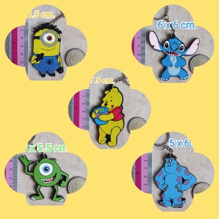 พวงกุญแจยางหล่อ ลายการ์ตูน cartoon minion