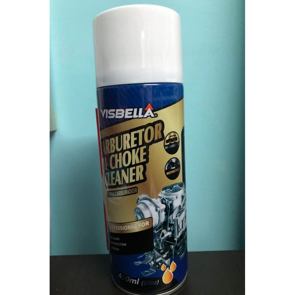 นํ้ายาล้างลิ้นปีกผีเสื้อ คาร์บูเรเตอร์  สเปรย์ทำความสะอาดVISBELLA CARBURETOR & CHOKE CLEANER