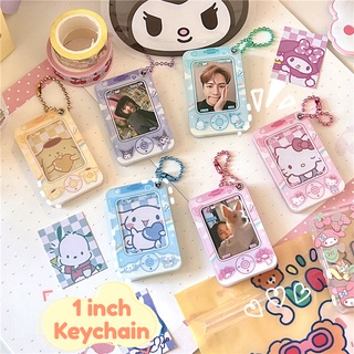 Sanrio พวงกุญแจแม่เหล็ก รูป Kuromi Cinnamoroll Idol 1 นิ้ว สําหรับห้อยตกแต่งอัลบั้มรูปภาพ