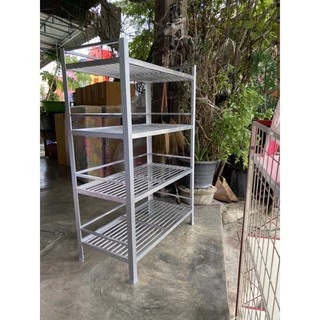 ชั้นคว่ำจานอลูมิเนียมแบบวางพื้น (ตัวใหญ่) รุ่น442*4ชั้น