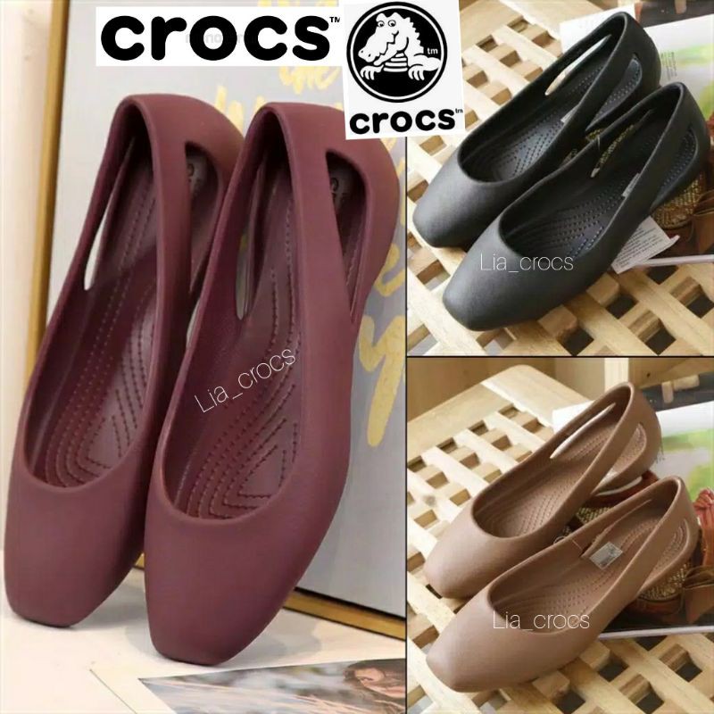 Crocs Sloane flats / crocs ผู้หญิง / รองเท้า crocs ผู้หญิง / รองเท้าแตะผู้หญิง