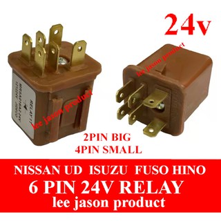 Niisan UD TRUCK 24V 6PIN 6B2M รีเลย์