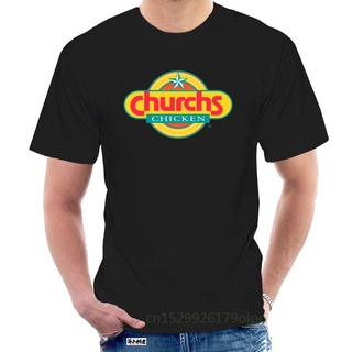 Churchs เสื้อยืด ผ้าฝ้าย 100% พิมพ์ลายไก่ทอด สีเหลือง สไตล์วินเทจย้อนยุค071359