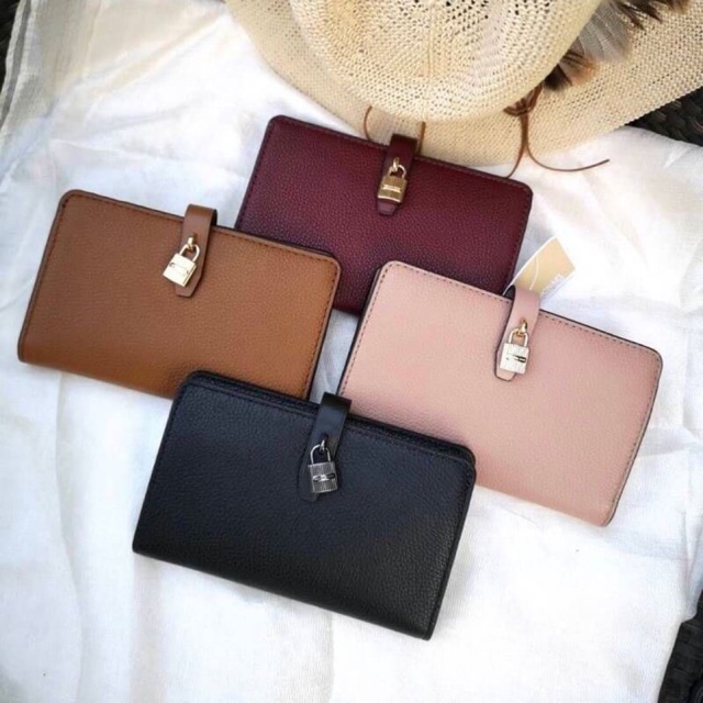 MICHAEL KORS ADELE SLIM LEATHER LUGGAGE BIFOLD WALLET 35H8GAFF2L สวยสุด  หรูสุด ต้องมีแล้ววใบนี้! | Shopee Thailand