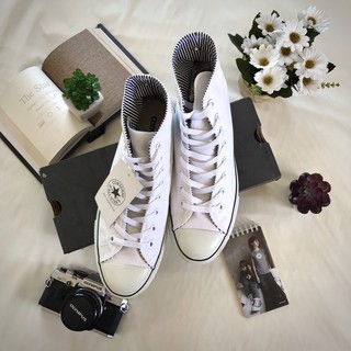 รองเท้า CONVERSE HI WHITE CLASSIC Unisex ของเเท้ 100% (ฃ)