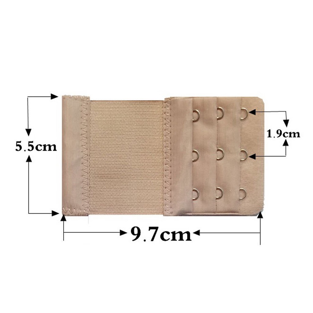 แผ่นต่อหลังเสื้อชั้นใน 3 ตะขอ แบบมียางยืด สำหรับใส่ด้านหลังเสื้อใน เพิ่มขนาดรอบใต้อก (เก็บเงินปลายทางได้) - รูปที่ 4