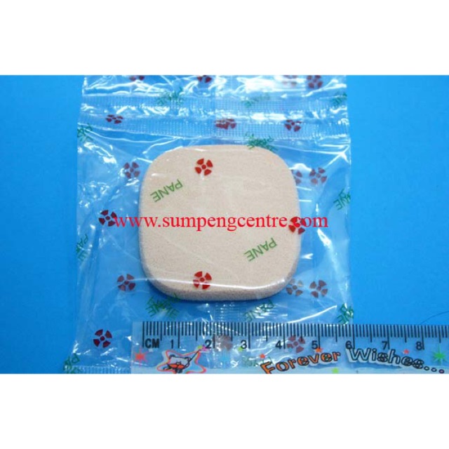 พัฟ PANE สี่เหลี่ยมจตุรัส (12 ชิ้น), PANE Square Cosmetic Puff (12 pieces)