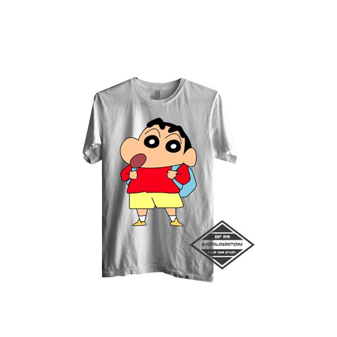 Sinchan CARTOON t-SHIRTS กระเป๋านักเรียนยก - SHINCHAN TSHIRT BAJU - เสื้อยืด Sinchan Crayon