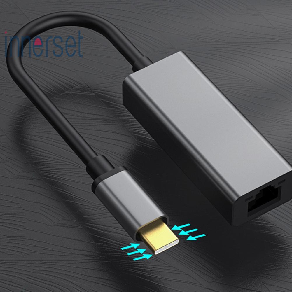 S3-8152-C Type-C To Rj45 อะลูมิเนียมอัลลอยด์ 10/100Mbps Lan อีเธอร์เน็ตแปลง #8