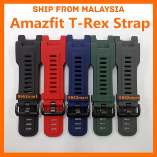 [ คุณภาพสูง ] สายนาฬิกาข้อมือ ซิลิโคนนิ่ม สําหรับ Amazfit T Rex T-Rex Pro T-Rex A1919 A1918