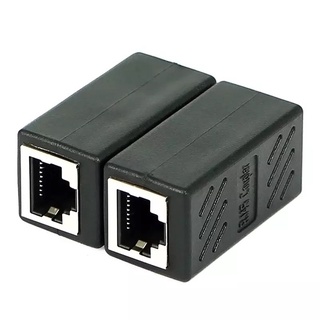 หัวต่อสายเลนส์ RJ45 Lan Cat5,6 หญิงหญิงเครือข่ายLANเชื่อมต่อAdapter Coupler Extender RJ45 Ethernet Extension Converter