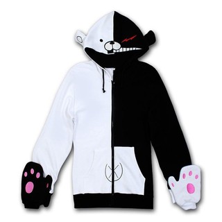 เสื้อกันหนาว Anime Danganronpa Monokuma Bear หมวกฮู้ด