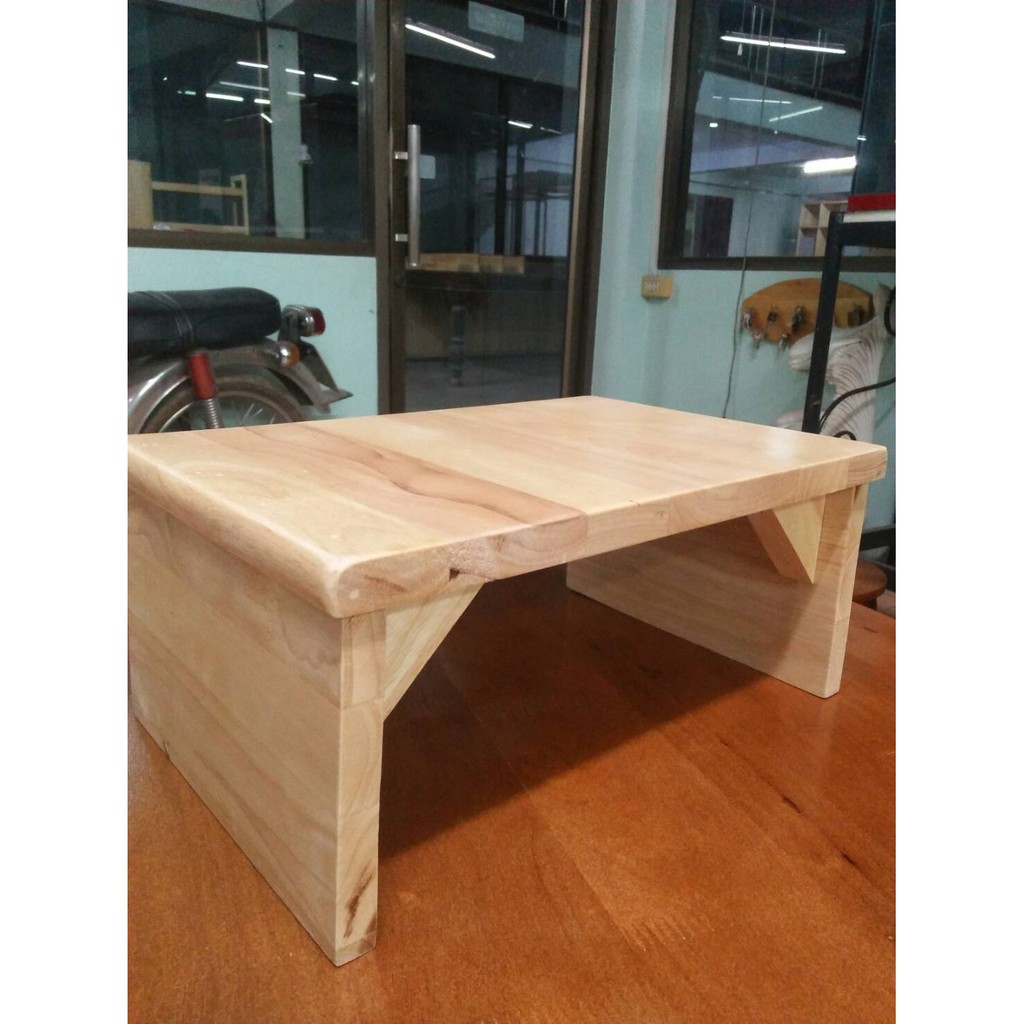 C03 เก้าอี้เอนกประสงค์ไม้จริง(28*40*20ซม.)